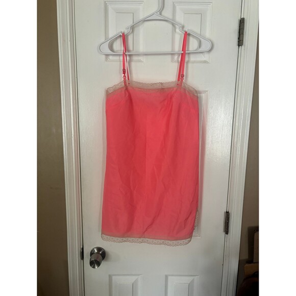 Fischer Heavenly Lingerie Size 30 Color Salmon Tan Lace Trim - Picture 1 of 10